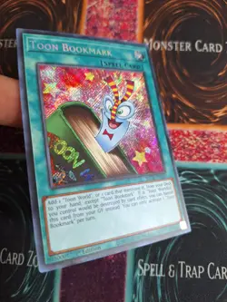 Yu-Gi-Oh! Toon Bookmark BLCR-EN067 Secret Rare 1st Edition Near Mint b2/ - Image 2