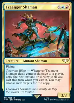 1x Tzaangor Shaman NM-Mint, English Commander: Universes Beyond: Warhammer 40,00 - Image 1