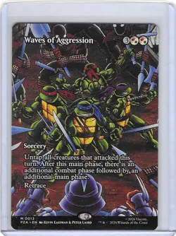 Waves of Aggression #13 - Teenage Mutant Ninja Turtles TMNT MTG Non-Foil - Mint - Image 1