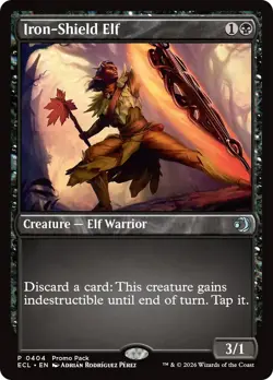 Iron-Shield Elf [Lorwyn Eclipsed Promos] - Image 1