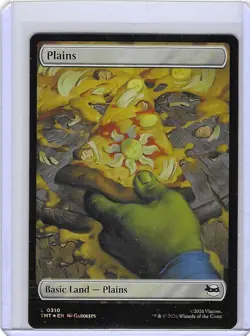 Plains #310 Surge Foil - Teenage Mutant Ninja Turtles - TMNT MTG Mint - Image 1