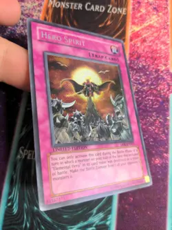 Yu-Gi-Oh! Hero Spirit DPK-ENSE3 Limited Secret Rare Near Mint a1/ - Image 2