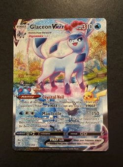 Glaceon VMAX (Alternate Art Secret) 209/203 SWSH07: Evolving Skies Holo Pokemon - Image 1