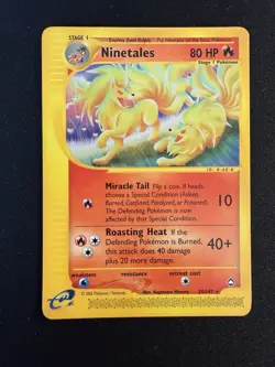 Ninetales Aquapolis E Reader Pokemon Card TCG 25/147 Non Holo Near Mint - Image 1