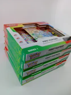 4x Pokemon First Partner Illustration Collection Series 1 SEALED IN HAND - Image 3