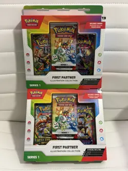Pokemon TCG First Partner Illustration Collection LOT OF 2 (FACTORY SEALED) - Image 1