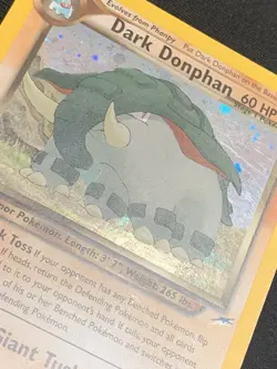 Pokemon TCG Dark Donphan 3/105 Neo Destiny Unlimited Holo Rare MP - Image 2