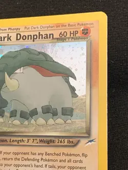 Pokemon TCG Dark Donphan 3/105 Neo Destiny Unlimited Holo Rare MP - Image 4