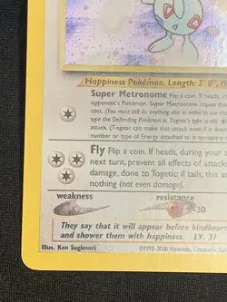 Pokemon TCG Togetic 16/111 Neo Genesis Unlimited Holo Rare HP - Image 5