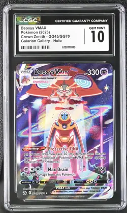 2023 Pokemon Crown Zenith #GG45 Deoxys VMAX CGC 10 - Image 1
