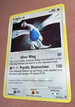 Pokemon TCG Lugia Secret Wonders 14/132 Holo Holo Rare (Good Condition) - Image 2