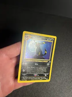 Pokemon TCG Umbreon 13/75 Neo Discovery Holo MP - Image 4