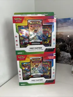 2x Pokemon First Partner Illustration Collection Series 1 New Sealed - In Hand - Image 1