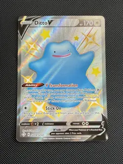 Pokemon Ditto V Shiny Holo Rare Shining Fates: Shiny Vault SV118/SV122 NM - Image 1