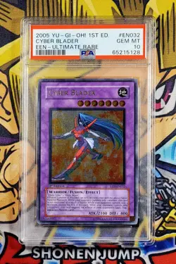 Yu-Gi-Oh CYBER BLADER 1st Ed ELEMENTAL ENERGY EEN-EN032 PSA 10 Ultimate Rare GEM - Image 1