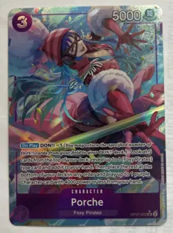 One Piece TCG - Porche OP07-072 Alternate Art SR English NEAR MINT - Image 1