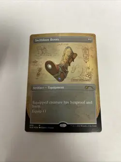 Swiftfoot Boots Foil Secret Lair Card #606 MTG LP - Image 1