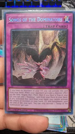 Songs of the Dominators ALIN-EN078 Trap Card Secret Rare - Image 2