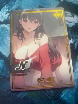 Anime Waifu Card – Holo Collectible CCG – Rare Girl Card - Image 1