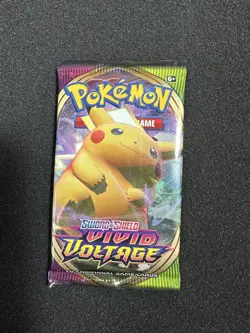2020 Pokemon Sword & Shield Vivid Voltage Booster Pack Cards - Image 1