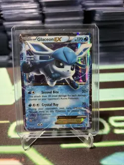 Pokemon TCG Glaceon-EX Fates Collide Holo Ultra Rare Card 20/124 - Image 1