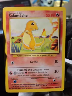 Charmander Salameche 46/102 Pokemon TCG Base Set French NM - Image 1