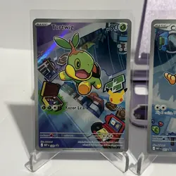 Pokemon TCG First Partner Illustration Collection Chimchar, Turtwig, Piplup NM - Image 2