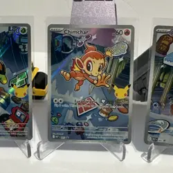 Pokemon TCG First Partner Illustration Collection Chimchar, Turtwig, Piplup NM - Image 3