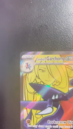 Pokemon Cynthia's Garchomp EX 215/182 Full Art Ultra Rare Holo 330 HP - Image 3