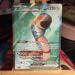 Orthworm ex 162/142 Stellar Crown Full Art Ultra Rare Holo Pokemon TCG MINT - Image 1