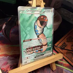 Orthworm ex 162/142 Stellar Crown Full Art Ultra Rare Holo Pokemon TCG MINT - Image 2