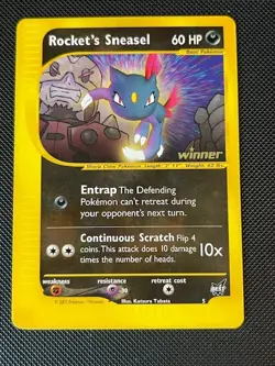 Rocket's Sneasel 5/9 Promo Best of Game Pokemon NM - Image 1