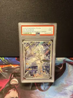 N'S RESHIRAM 167/159 2025 POKEMON JOURNEY TOGETHER STAMPED PROMO PSA 9 - Image 1