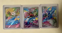Pokemon TCG First Partner Illustration Collection Series 1 Alola GEN 7 Starters - Image 1