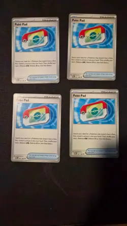 4x Poke Pad 081/088 x4 - NM Perfect Order Pokemon Playset ME03 - Image 1