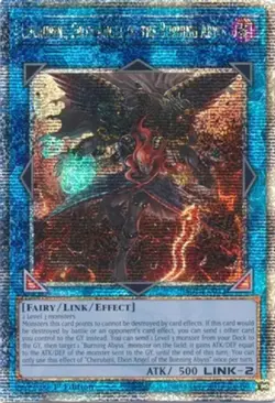 Yugioh! Cherubini, Ebon Angel of the Burning Abyss - RA01-EN042 - Quarter Centur - Image 1