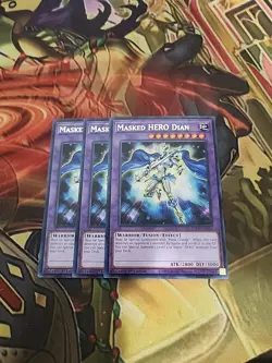 3X Masked Hero Dian TOCH-EN046 Rare 1ST ED NM Yugioh - Image 1