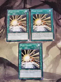 Yugioh - Mask Change GENF-EN097/SDHS-EN022 NM 1st ed/Unlimited Common x3 - Image 1