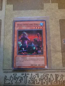 YUGIOH TRIBE-INFECTING VIRUS MFC-076 SUPER UNLIMITED ED LP/MP 1996 - Image 1