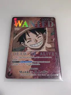 2023 One Piece Monkey D. Luffy OP03 Wanted Alt Art ST01-012 English - Image 1