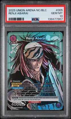 2025 Union Arena Abarai Renji BLC-3-005 Alternate Art Bleach English - Image 1