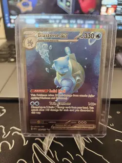 Pokemon TCG Blastoise EX Scarlet & Violet 151 Card 200/165 Near Mint Condition - Image 1