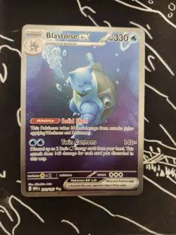 Pokemon TCG Blastoise EX Scarlet & Violet 151 Card 200/165 Near Mint Condition - Image 2