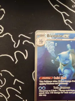 Pokemon TCG Blastoise EX Scarlet & Violet 151 Card 200/165 Near Mint Condition - Image 3