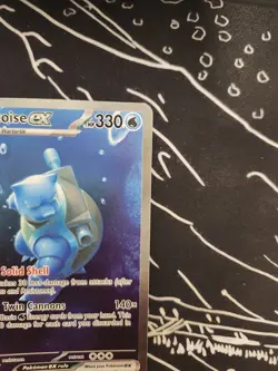 Pokemon TCG Blastoise EX Scarlet & Violet 151 Card 200/165 Near Mint Condition - Image 4