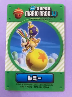 Mario Bros.2 Lemmy Koopa Clear Card 2012 Peach Japanese Nintendo F/S - Image 1