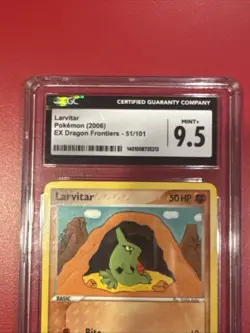 Pokemon TCG Larvitar EX Dragon Frontiers Card 52/101 CGC 9.5 - Image 3
