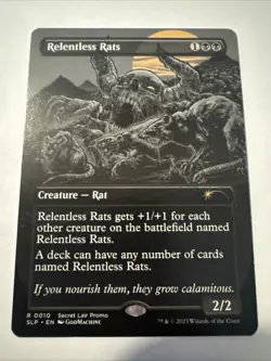 MTG Relentless Rats Secret Lair Showdown Regular Card, Near Mint Condition - Image 1
