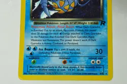 Pokemon card TCG Dark Gyarados 8/82 Holo Rare Team Rocket 2000 English MP Swirl - Image 3