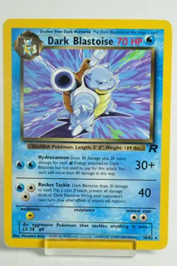 Pokemon card TCG Dark Blastoise 20/82 Team Rocket 2000 English MP - Image 1